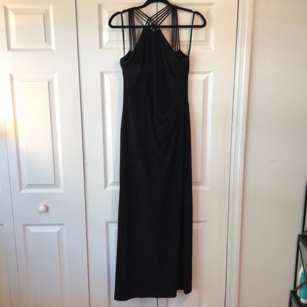 LAUREN RALPH LAUREN BLACK EVENING GOWN